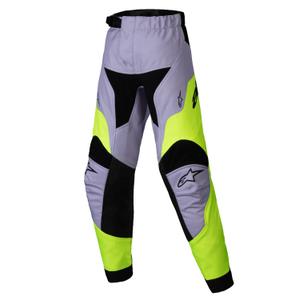 Alpinestars Racer Veil Kinder motorcrossbroek grijs-fluo geel
