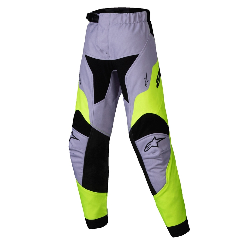 Alpinestars Racer Veil Kinder motorcrossbroek grijs-fluo geel