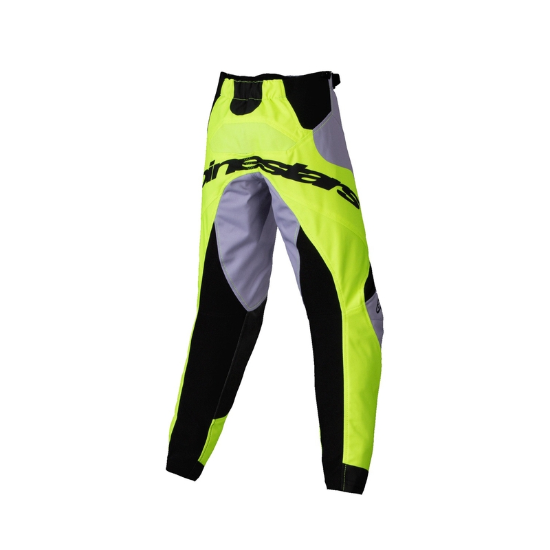 Alpinestars Racer Veil Kinder motorcrossbroek grijs-fluo geel