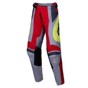 Alpinestars Racer Melt Kinder Motorcross Broek Rood en Grijs