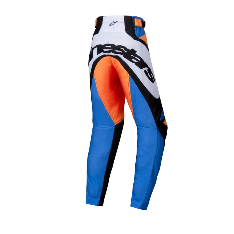 Alpinestars Racer Melt Kinder Motorcross Broek Oranje en Blauw