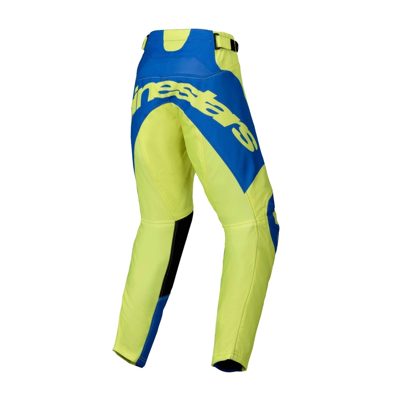 Alpinestars Racer Veil fluo geel-blauwe kinder motorcrossbroek