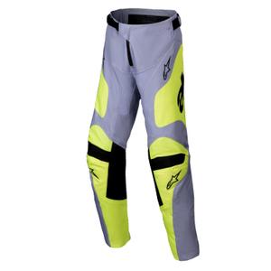 Alpinestars Racer Veil kinder motorcrossbroek grijs-fluo geel