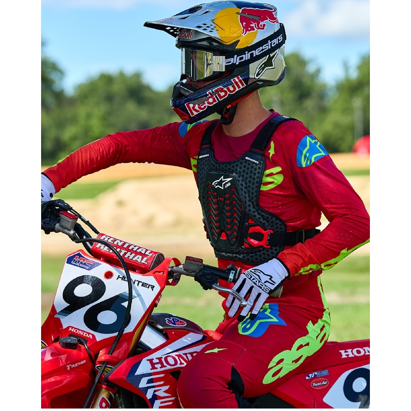 Alpinestars A-5 Plasma borstbeschermer zwart-rood-wit