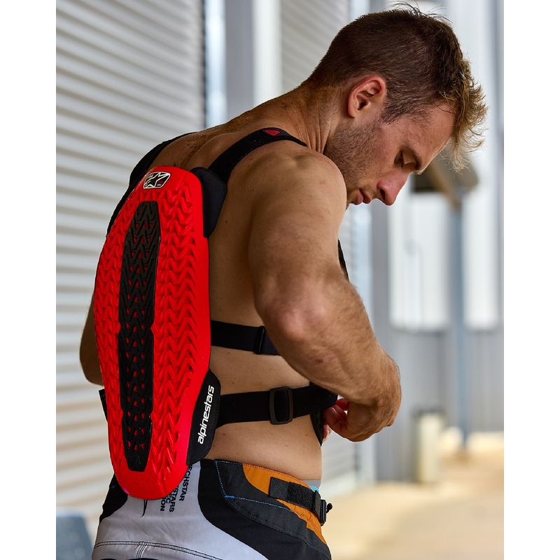 Alpinestars A-5 Plasma borstbeschermer zwart-rood-wit