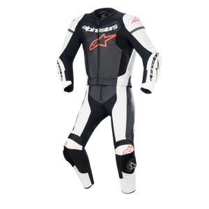 Alpinestars GP Force Lurv 2025 wit-zwart-fluorood lederen tweedelig pak
