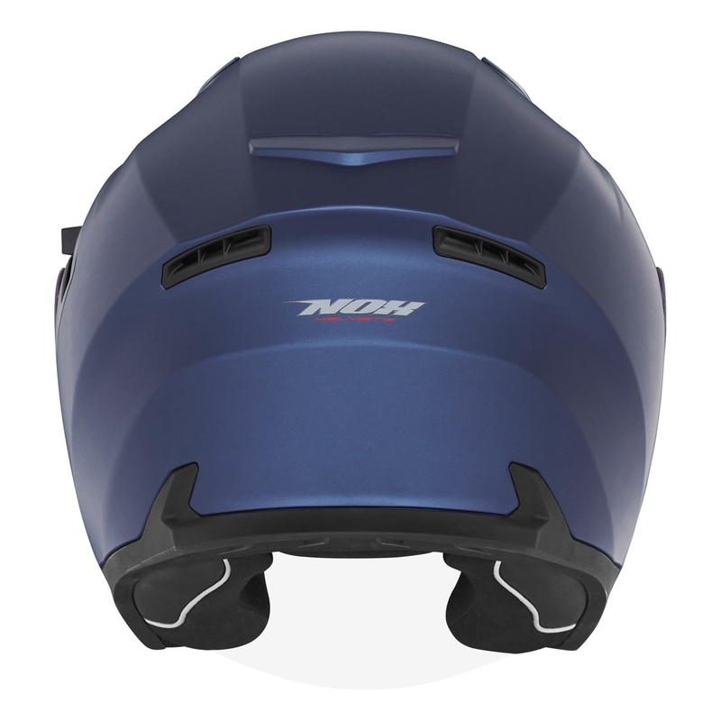 Open helm NOX N130 mat blauw