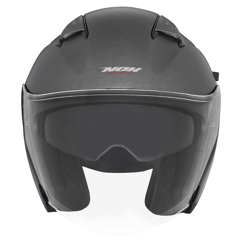 Open motorhelm NOX N130 mat titanium
