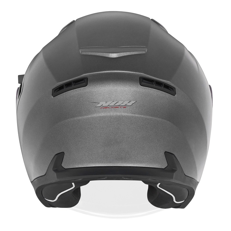 Open motorhelm NOX N130 mat titanium