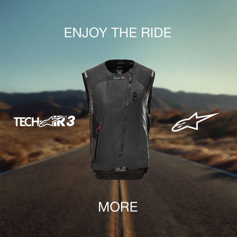 Alpinestars Stella TECH-AIR®3 systeem dames airbag vest zwart-donkergrijs