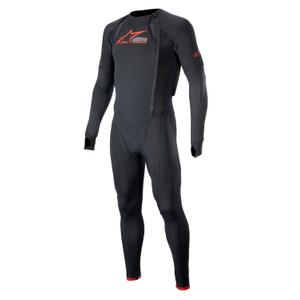 Buitenlaag van het Alpinestars TECH-AIR®10 airbag vest met lange pijpen zwart-rood-grijs