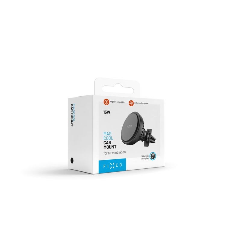 FIXED MagCool draadloze oplaadhouder met actieve koeling met MagSafe-houder zwart 15W