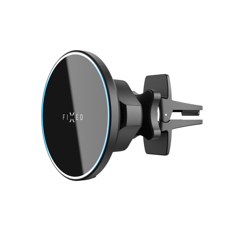 FIXED MagRound draadloze oplaadhouder met MagSafe-ondersteuning Zwart 15W