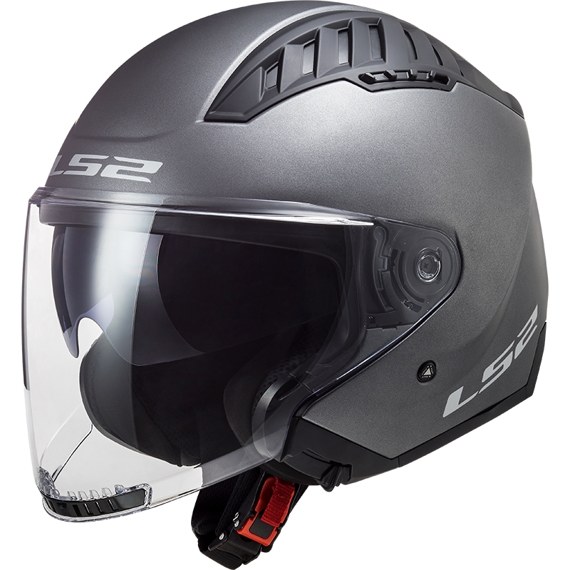 Open motorhelm LS2 OF600 Copter II titanium