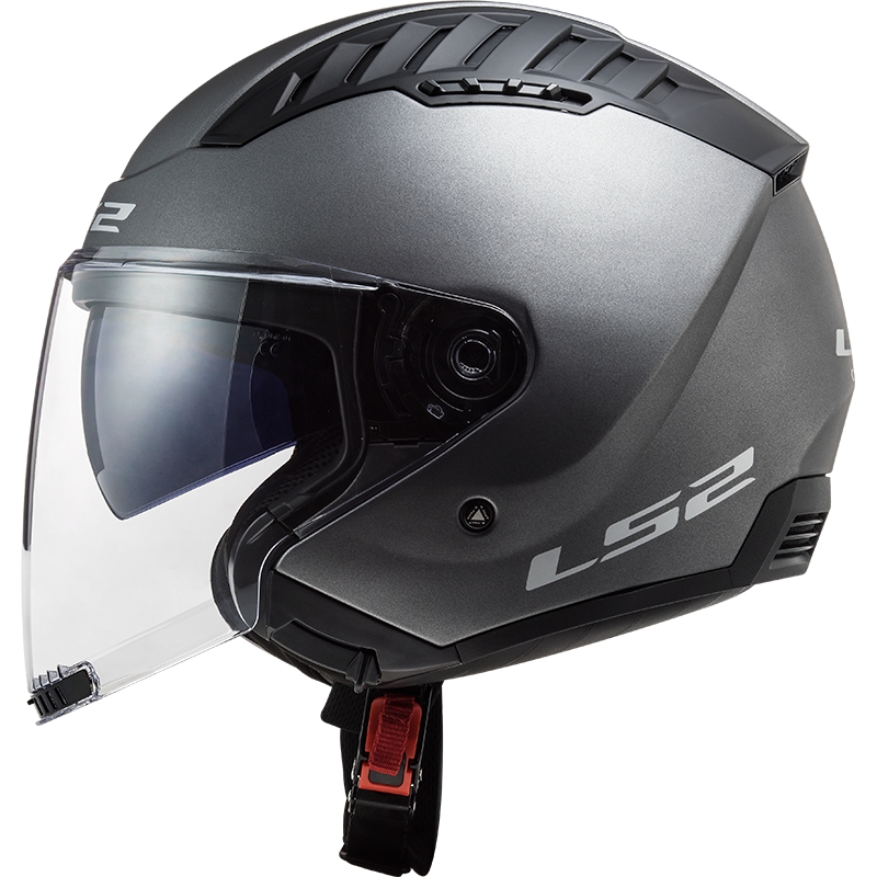 Open motorhelm LS2 OF600 Copter II titanium