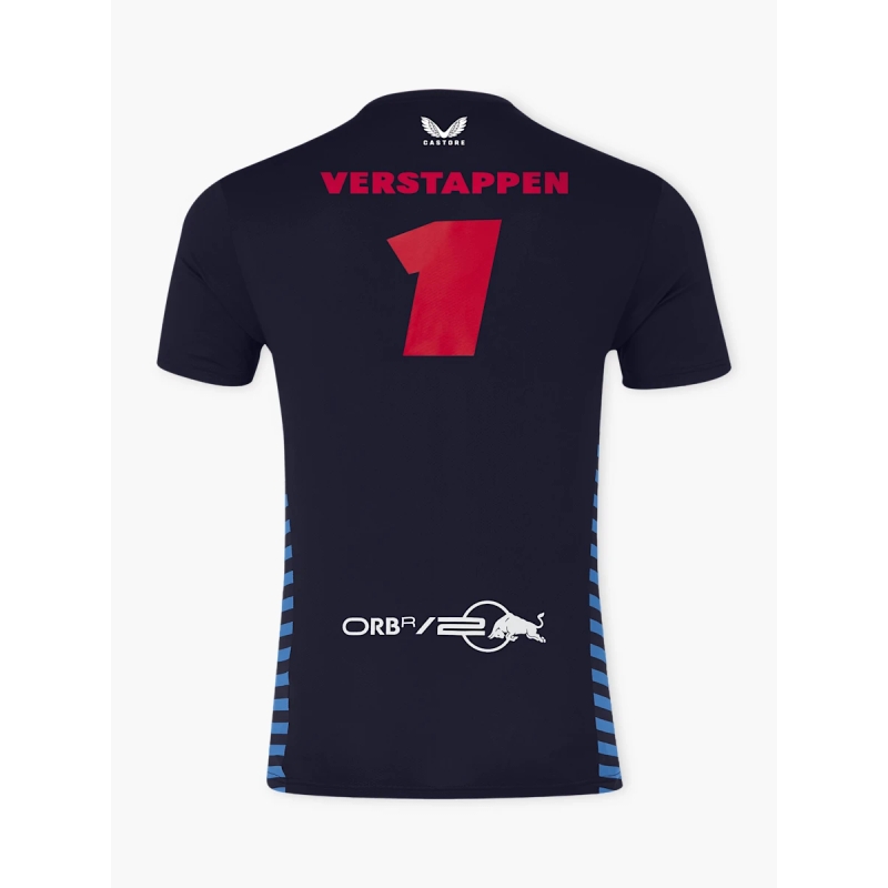 T-shirt Red Bull Racing F1 Max Verstappen donkerblauw