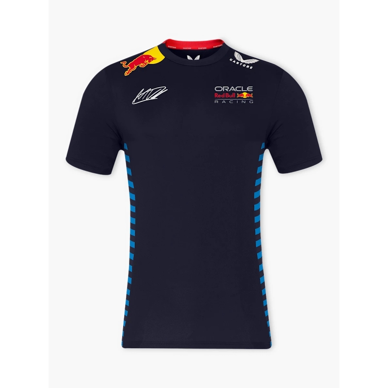 T-shirt Red Bull Racing F1 Max Verstappen donkerblauw