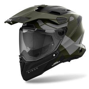 Endurohelm Airoh Commander 2 Reveal 2024 mat groen