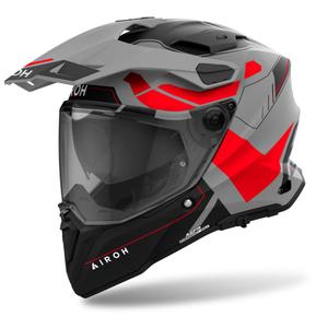 Endurohelm Airoh Commander 2 Reveal 2024 mat rood fluo