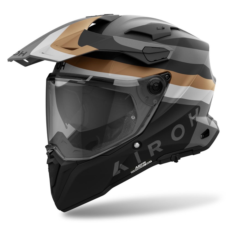 Endurohelm Airoh Commander 2 Doom mat goud