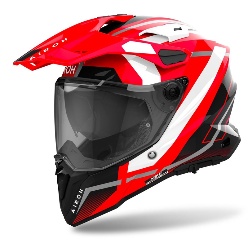Endurohelm Airoh Commander 2 Mavick glanzend rood