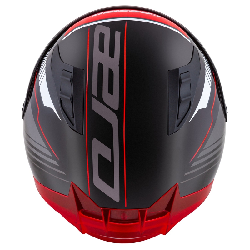 Cassida Aero Drome zwart-rood-wit-grijs integraal motorhelm