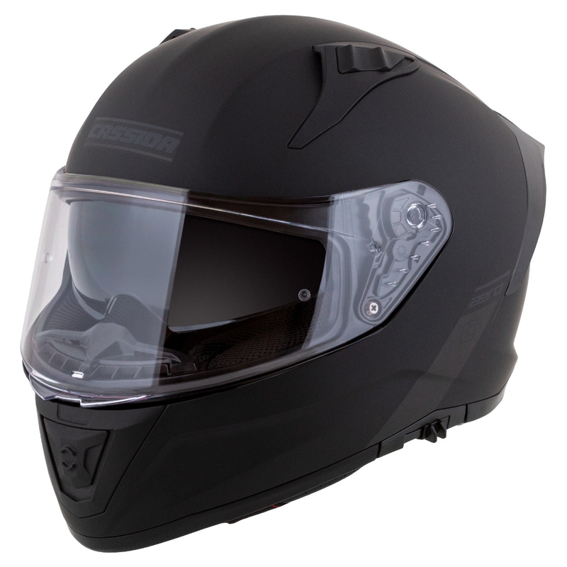Cassida Aero integraal motorhelm mat zwart-grijs