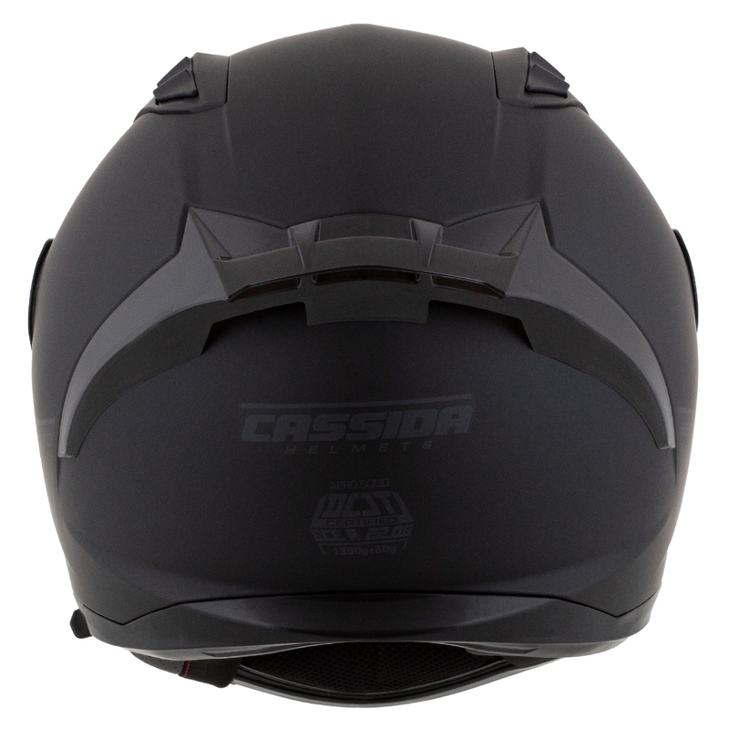 Cassida Aero integraal motorhelm mat zwart-grijs