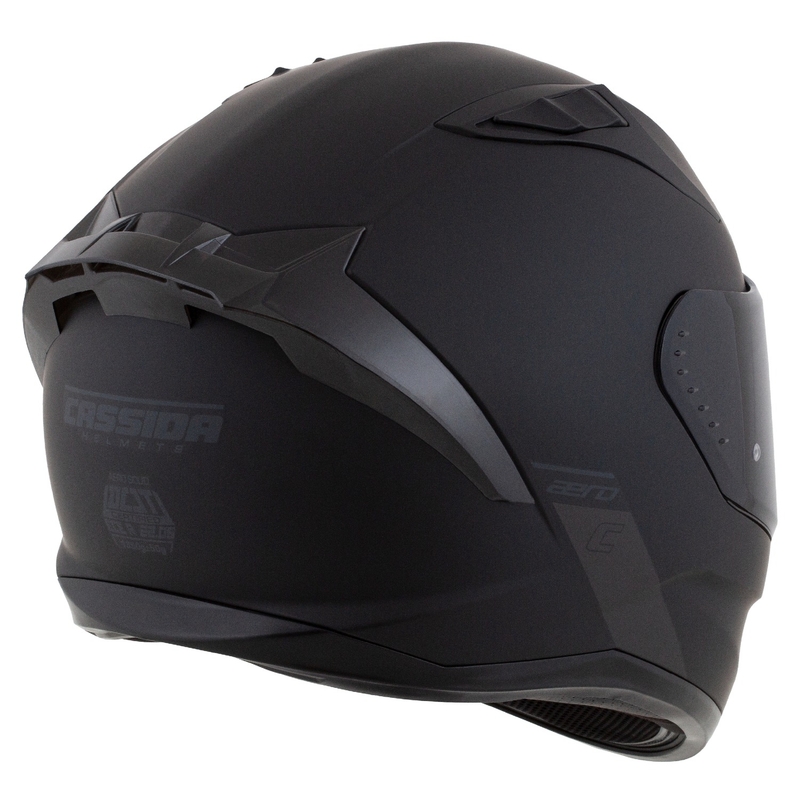 Cassida Aero integraal motorhelm mat zwart-grijs