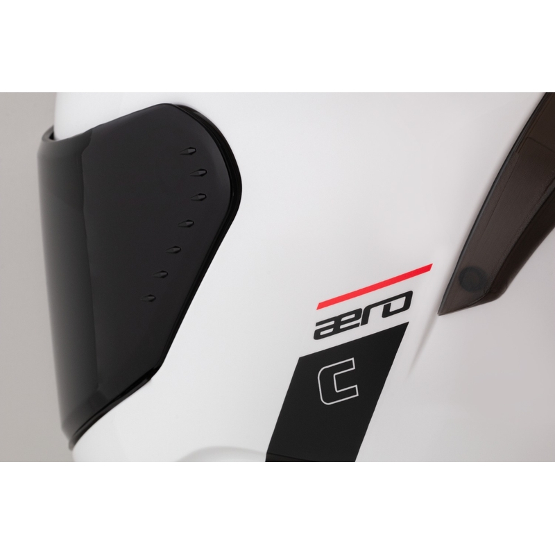Cassida Aero integraal motorhelm mat wit-zwart