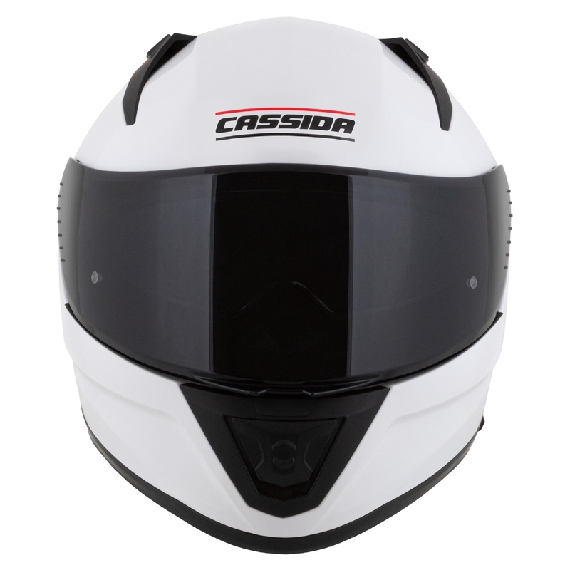 Cassida Aero integraal motorhelm mat wit-zwart