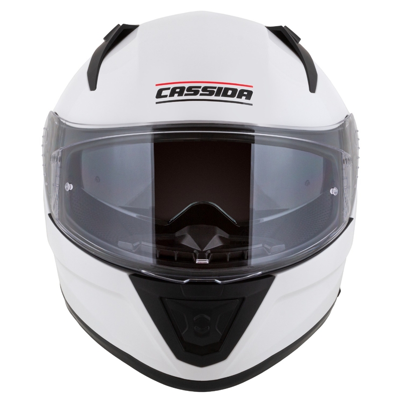 Cassida Aero integraal motorhelm mat wit-zwart