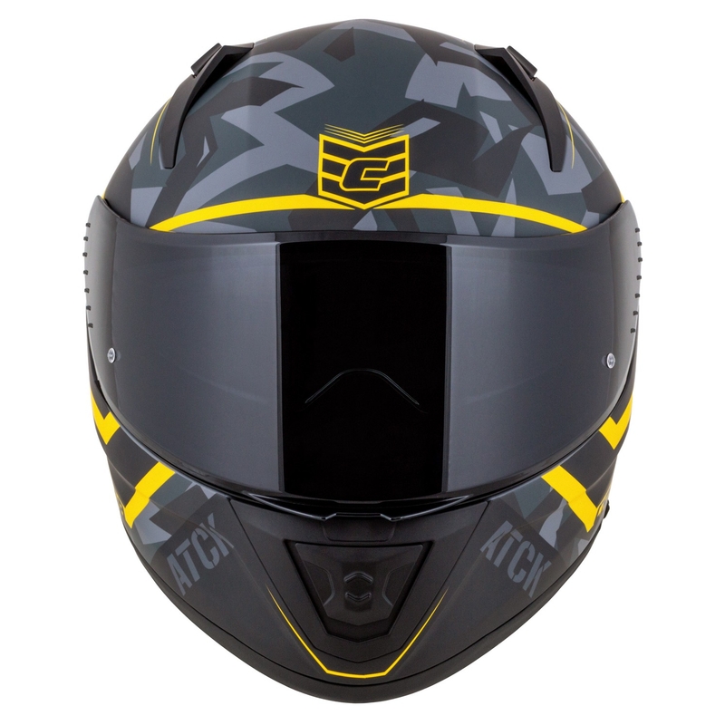Integraal motorhelm Cassida Aero camo grijs-zwart-fluo geel