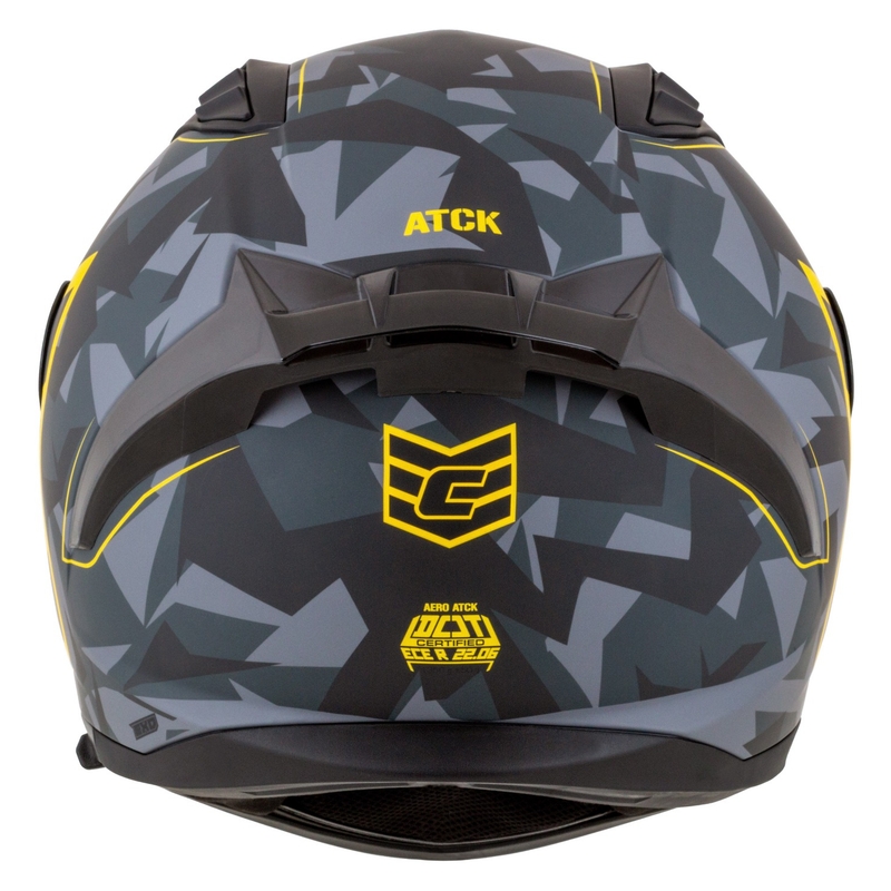 Integraal motorhelm Cassida Aero camo grijs-zwart-fluo geel