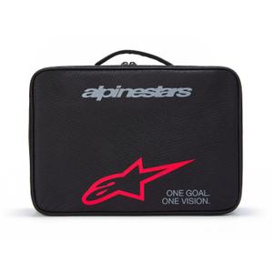 Alpinestars Supertech Vision zwart met rode goggle etui