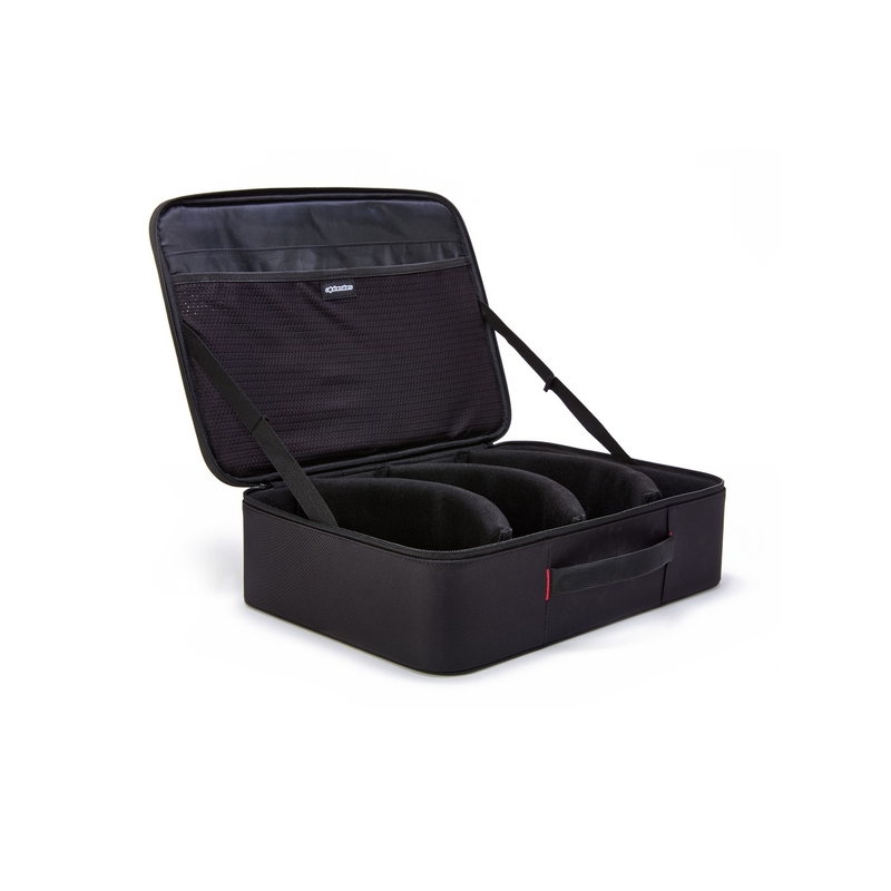 Alpinestars Supertech Vision zwart met rode goggle etui