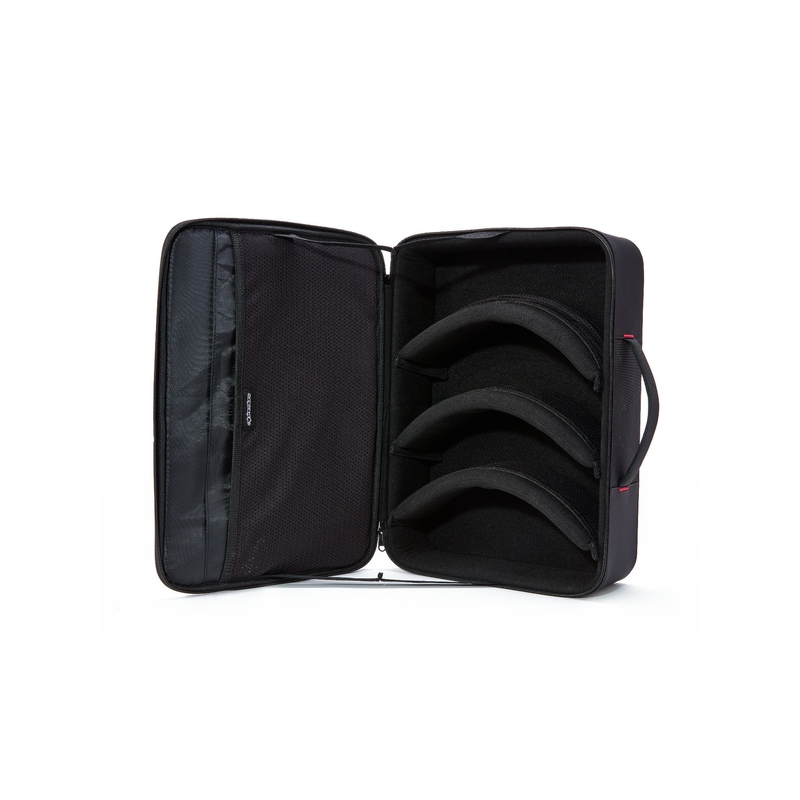 Alpinestars Supertech Vision zwart met rode goggle etui