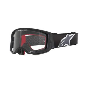 Alpinestars Supertech Corp zwart en grijs motorcrossbril met heldere lens
