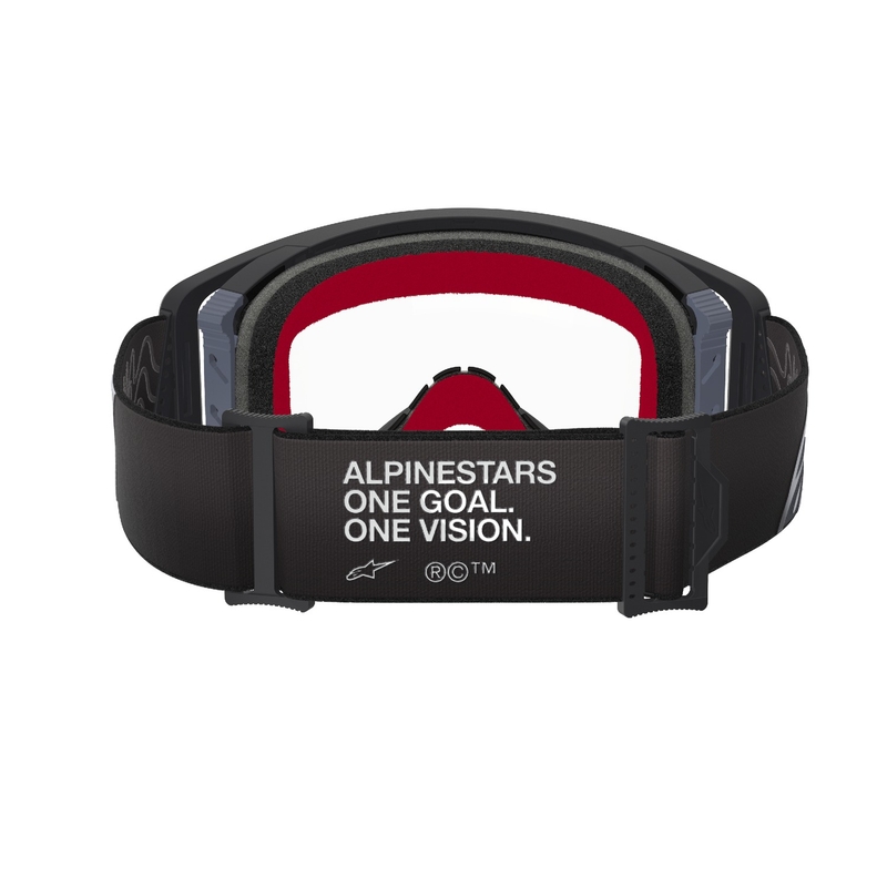 Alpinestars Supertech Corp zwart en grijs motorcrossbril met heldere lens