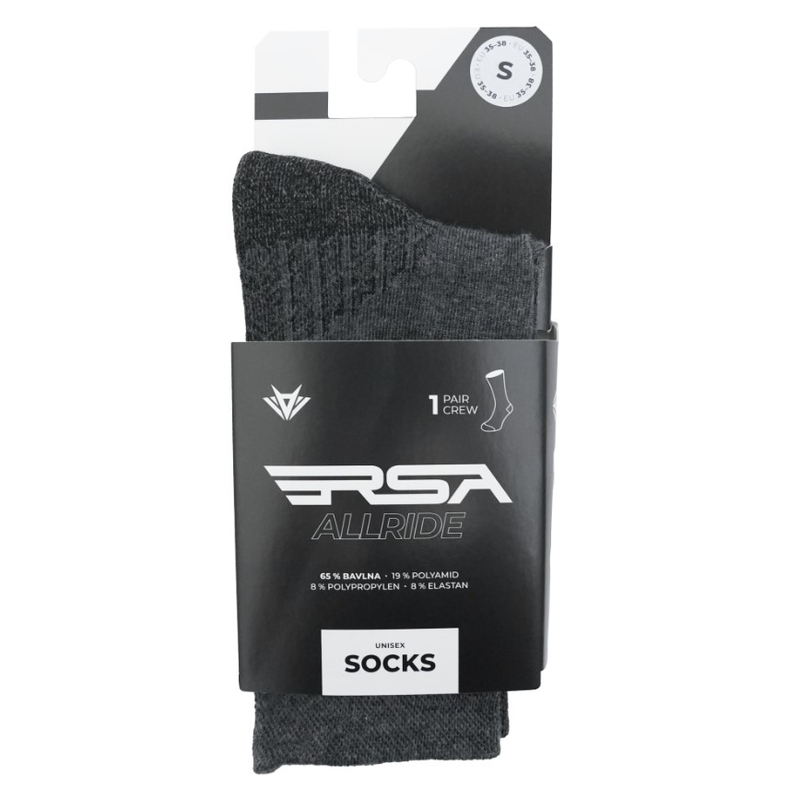 RSA Allride lichtgrijze sokken