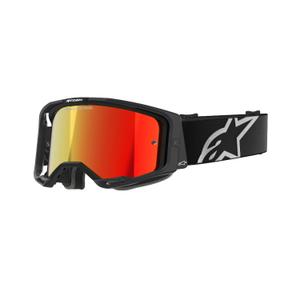 Alpinestars Vision 8 Corp motorcrossbril zwart met gespiegelde rode lens