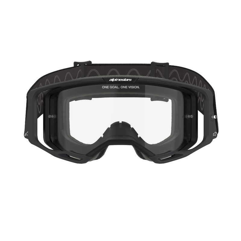 Alpinestars Vision 8 Corp motorcrossbril zwart met heldere lens