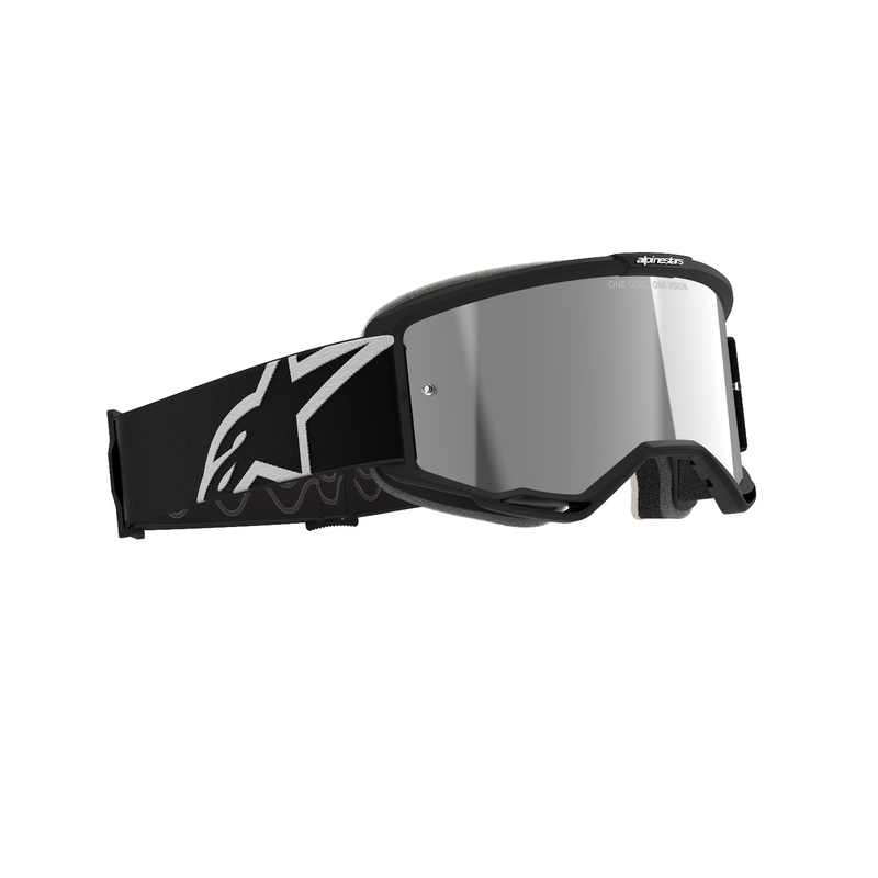 Alpinestars Vision 5 Corp motorcrossbril zwart met gespiegelde zilveren lens