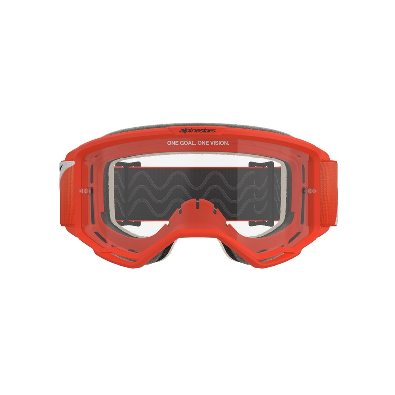 Alpinestars Vision 5 Corp motorcrossbril oranje met heldere lens