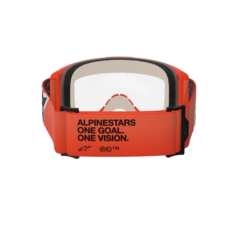 Alpinestars Vision 5 Corp motorcrossbril oranje met heldere lens