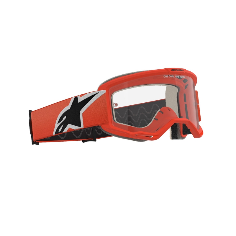 Alpinestars Vision 5 Corp motorcrossbril oranje met heldere lens