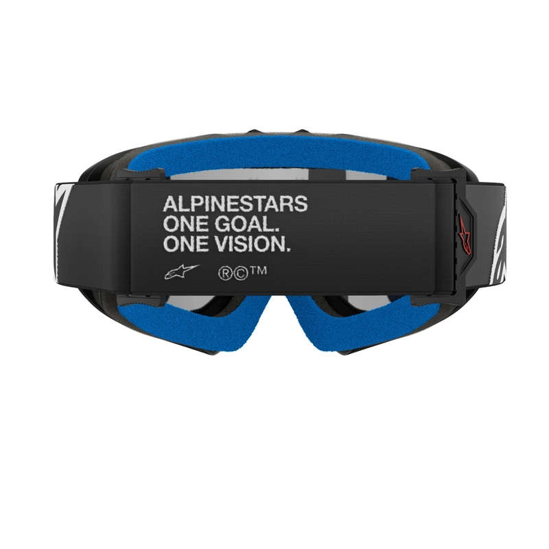 Alpinestars Vision Youth Corp kinder motorcrossbril zwart met gespiegelde zilveren lens