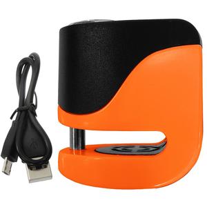Schijfremslot met alarm KOVIX KS6 oranje