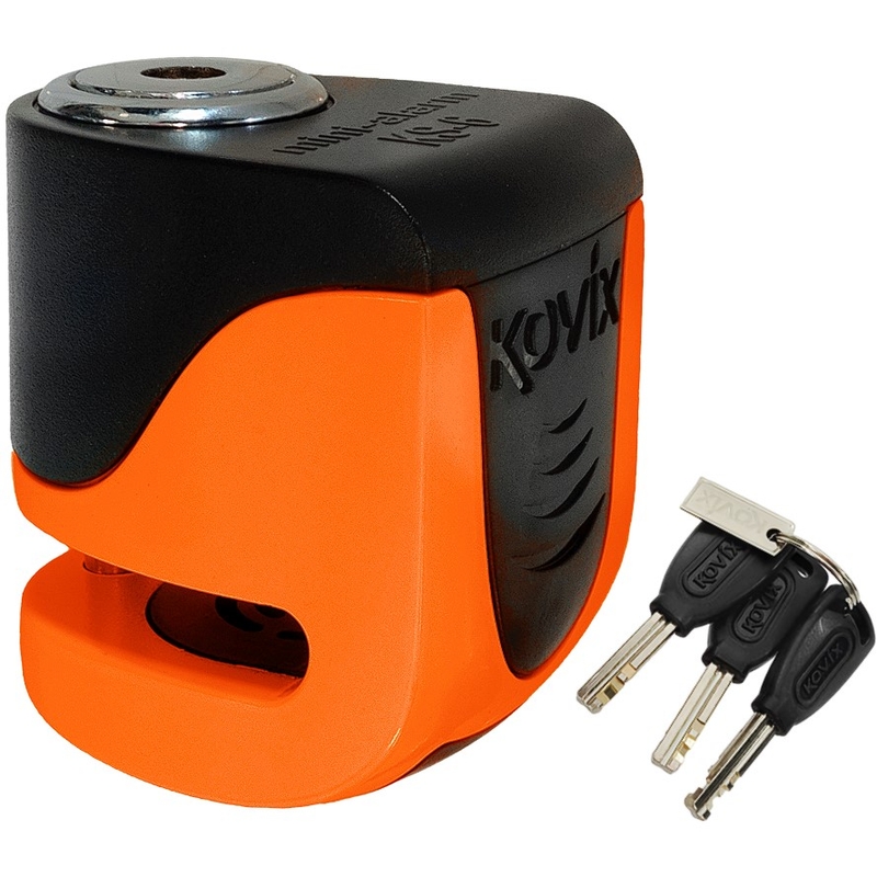Schijfremslot met alarm KOVIX KS6 oranje