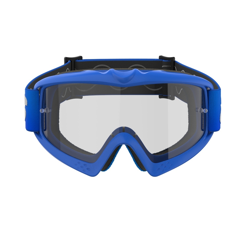 Alpinestars Vision Youth Blaze blauwe kinder motorcrossbril met heldere lens
